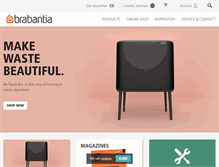 Tablet Screenshot of brabantia.com